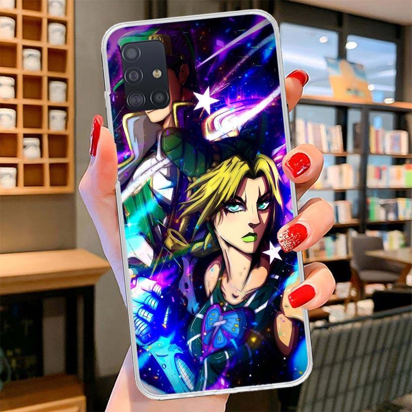 JoJo Bizarre Adventure Jolyne Cujoh Cover Phone Case For Samsung Galaxy A12 A22 A32 A52 A72 A02S Phone Case Note 20 Ultra 10 S10