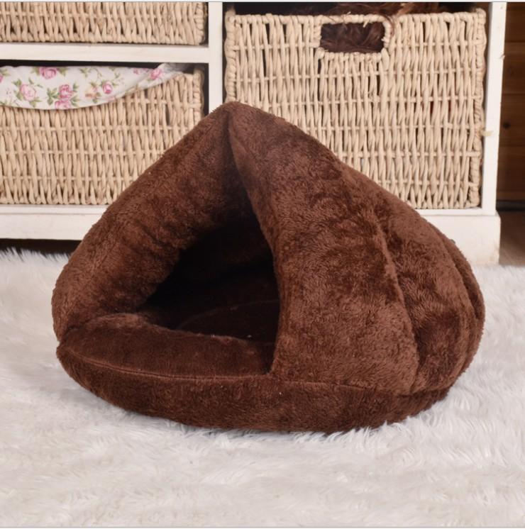 New Pet Cat Dog House Kennel Puppy Cave Sleeping Bed Super Soft Mat Pad Warm Nest