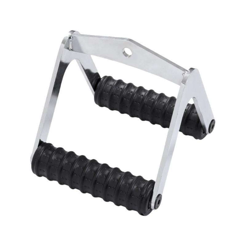 Double D Row Handle Grip Ergonomic Row Handle Cable Attachment V Rod Grip Ergonomic Gym Pulley Grip Enduring 1