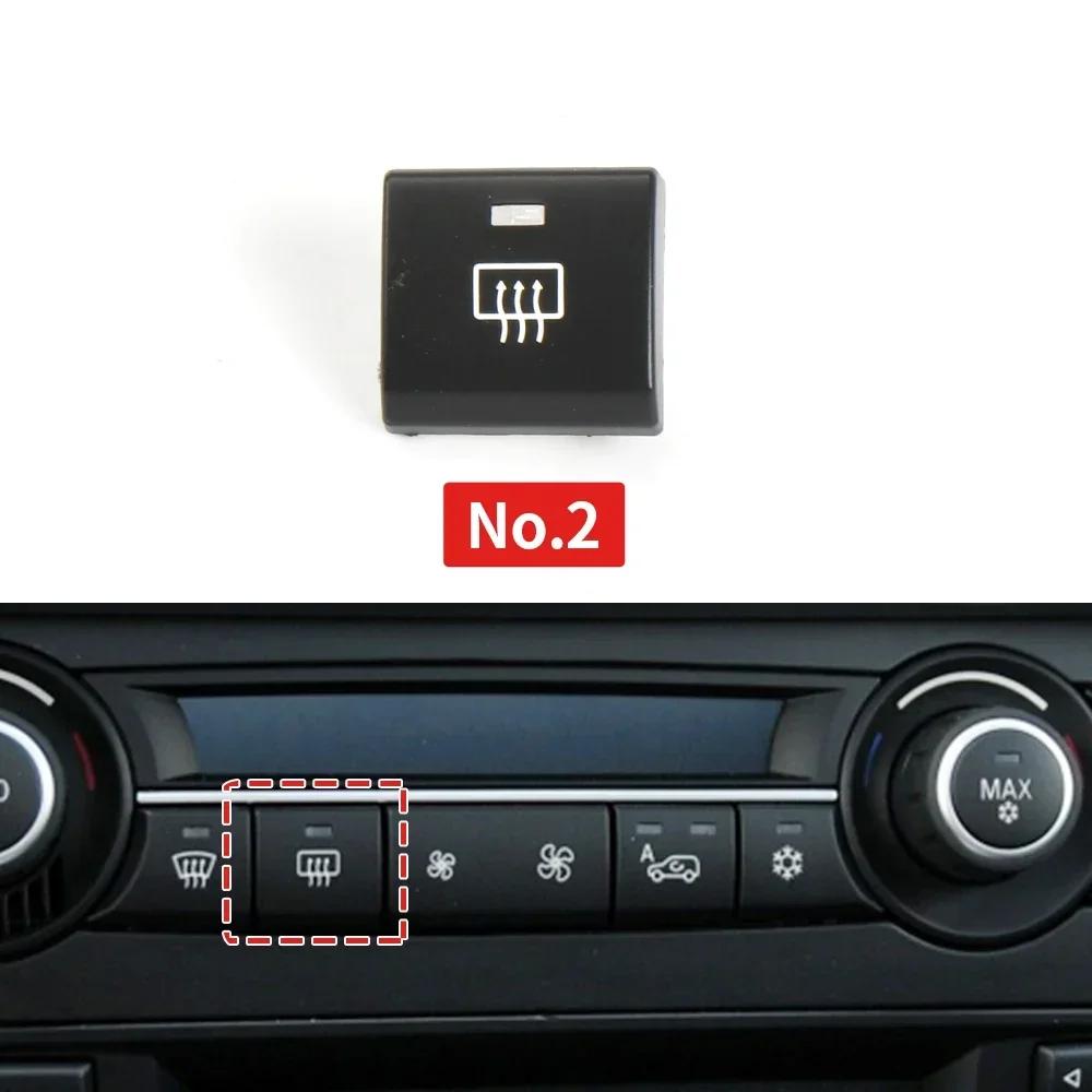 64119310445 Car Heater Climate Control Fan Volume AC Button Air Circulation Button Cover Auto Knob Cap For BMW X5 X6 E70 E71