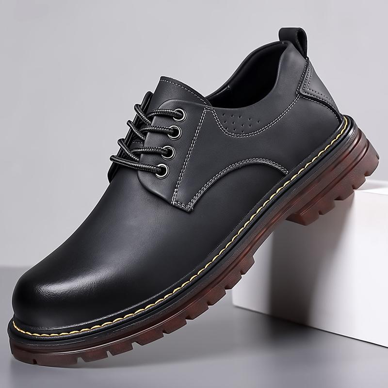 Mode Herren Echtleder Schuhe Schnürschuhe Mode Kopfleder Rutschfeste Slipper Schuhe Mann Lässig Business Formelle Schuhe Herren Oxfords