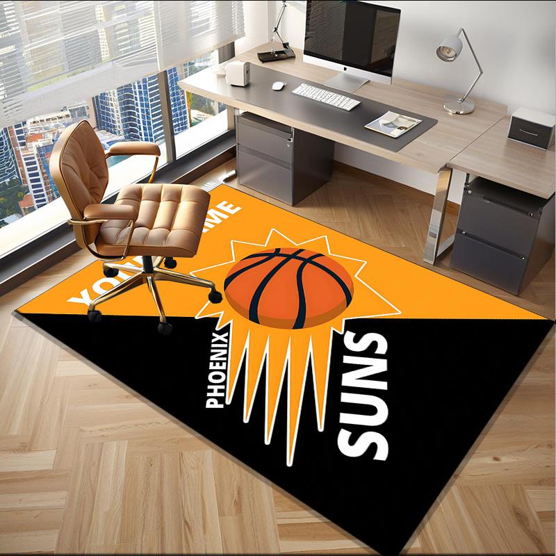Custom Name Rug Suns Basketball Artwork Area Rug Suitable for Indoor And Outdoor,Carpets for Homes, Offices,Living Rooms,Home Decor,Christmas Gift