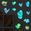 Indoor And Outdoor Wall Decorations Luminous Cartoon Dinosaur Sticker, Self-Adhesive Decorative Durable Decals for Glass Doors Waterproof PVC