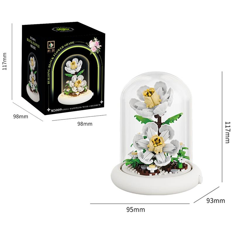 

Квітка(СВІТЛОДІОДНИЙ) Розвиваючі іграшки з будівельних блоків Романтичний подарунок для дівчини Gardenia-175Pcs