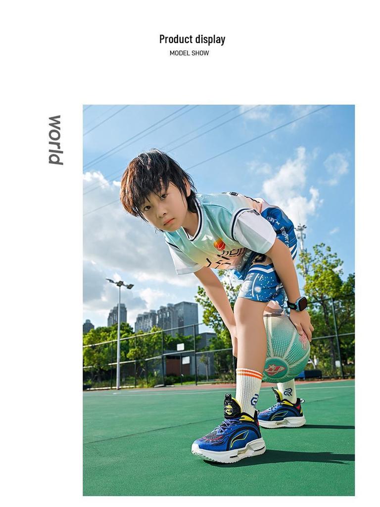 2025 Boys' Breathable Mesh Basketball Shoes - Shock Absorption and Real Combat Performance