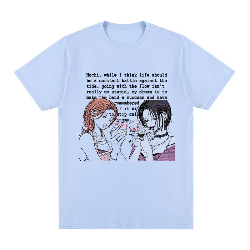 NANA Osaki Black Stones Vintage tshirt Anime Cartoon Gift Idea Unique Cotton Men T shirt New TEE TSHIRT Womens tops