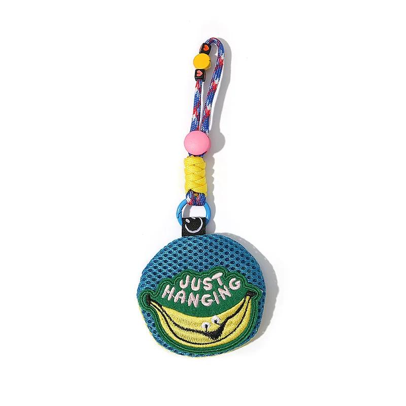 New Summer Children Mosquito Repellent Bag Portable Mosquito Repellent Mesh Bag Cute Decorative Pendant Keychain Can Hold Things синий