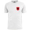 Mens Albanian Pocket Shield T Shirt Footy Football Soccer