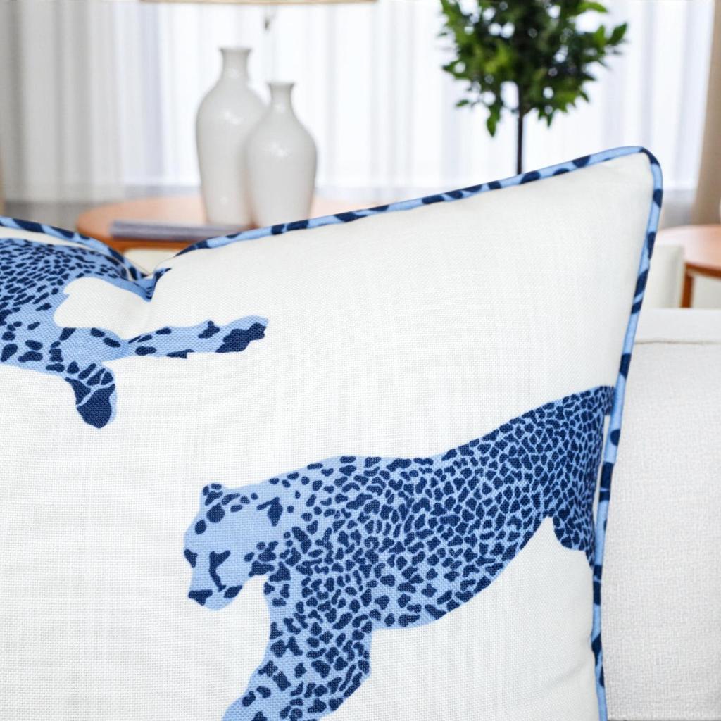 Eurasia Decor Running Leopard Printed Decorative Cushion Cover – Cotton Blend