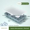 Silicone Ice Cube Tray with Lid: 4-Grid Frozen Soup & Food Storage Box