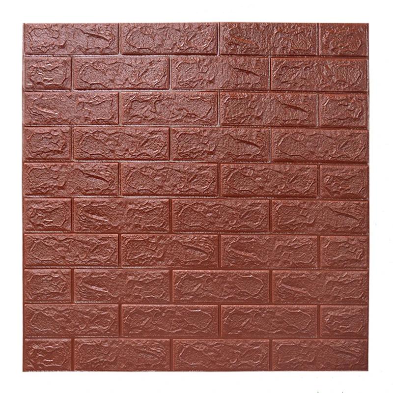 

70*77см 3D Наклейка на кирпичную стену Сделай сам Самоклеящаяся пена Водонепроницаемое покрытие Обои Для детской комнаты Кухонные наклейки Домашний декор 1pc 77 X 70CM