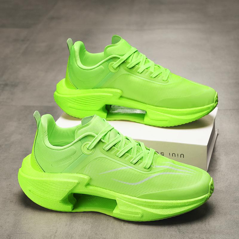 

Мужские кроссовки для бега Big Jueying 3.0, настоящие взрывные кроссовки для соревнований с подошвой-пружиной, флуоресцентно-зеленые, студенческие дышащие трендовые кроссовки 44