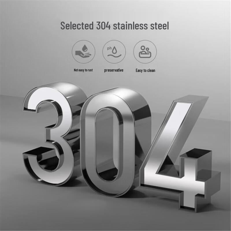 MAXCOOK 304 Stainless Steel Non-Coated Wok
