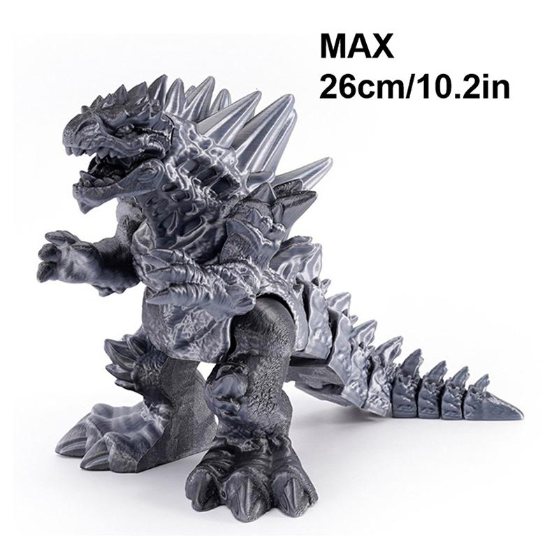 Jucărie Decorativă Dragon cu Articulații Mobile Poate Sta Model Dinozaur Gură Mare Fosilă Dragon Tyrannosaurus Rex Imprimare 3D