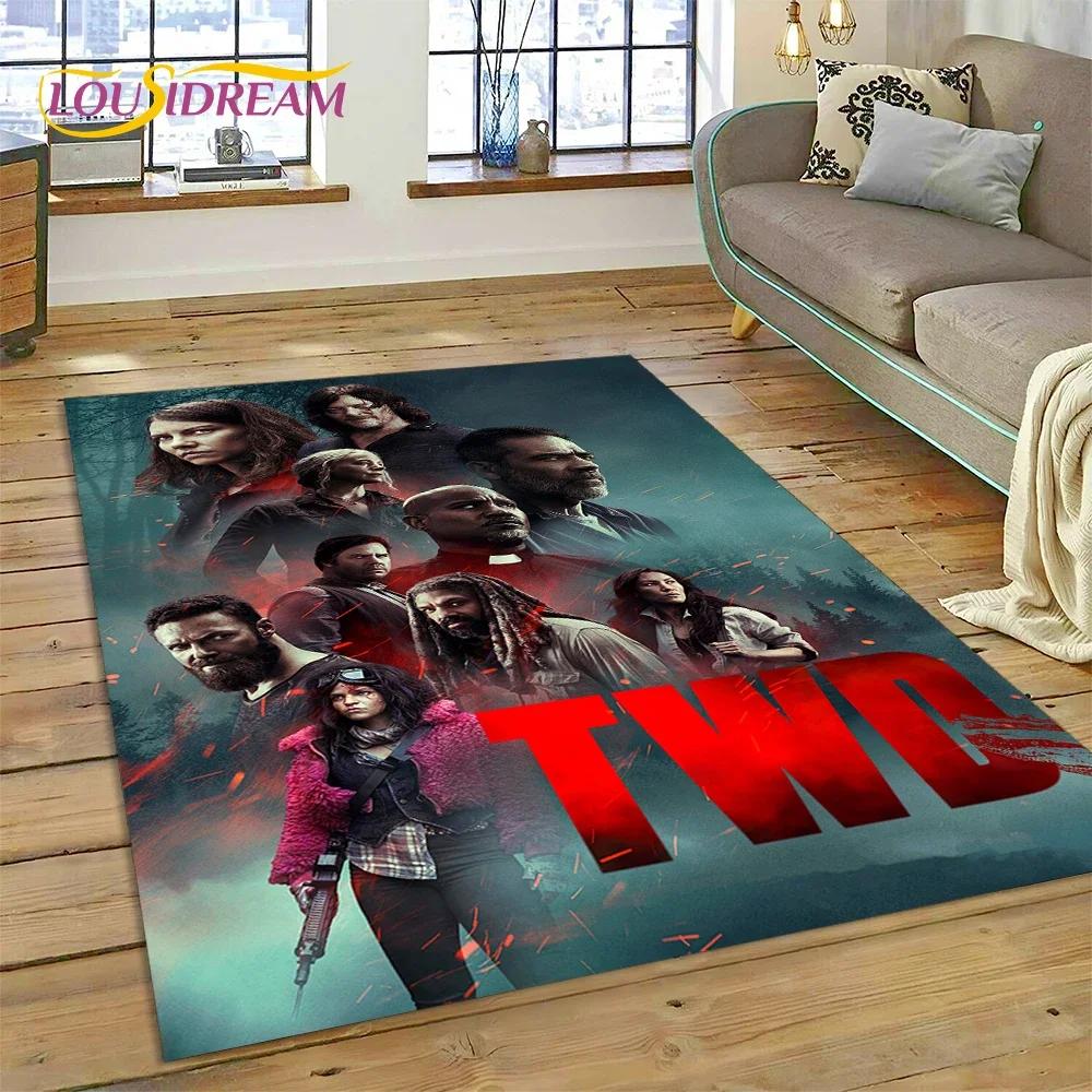 3D The Walking Dead Lincoln TWD TV Carpet Rug for Bedroom Living Room Home Sofa Decoration,Children Game Large Decor Floor Mat