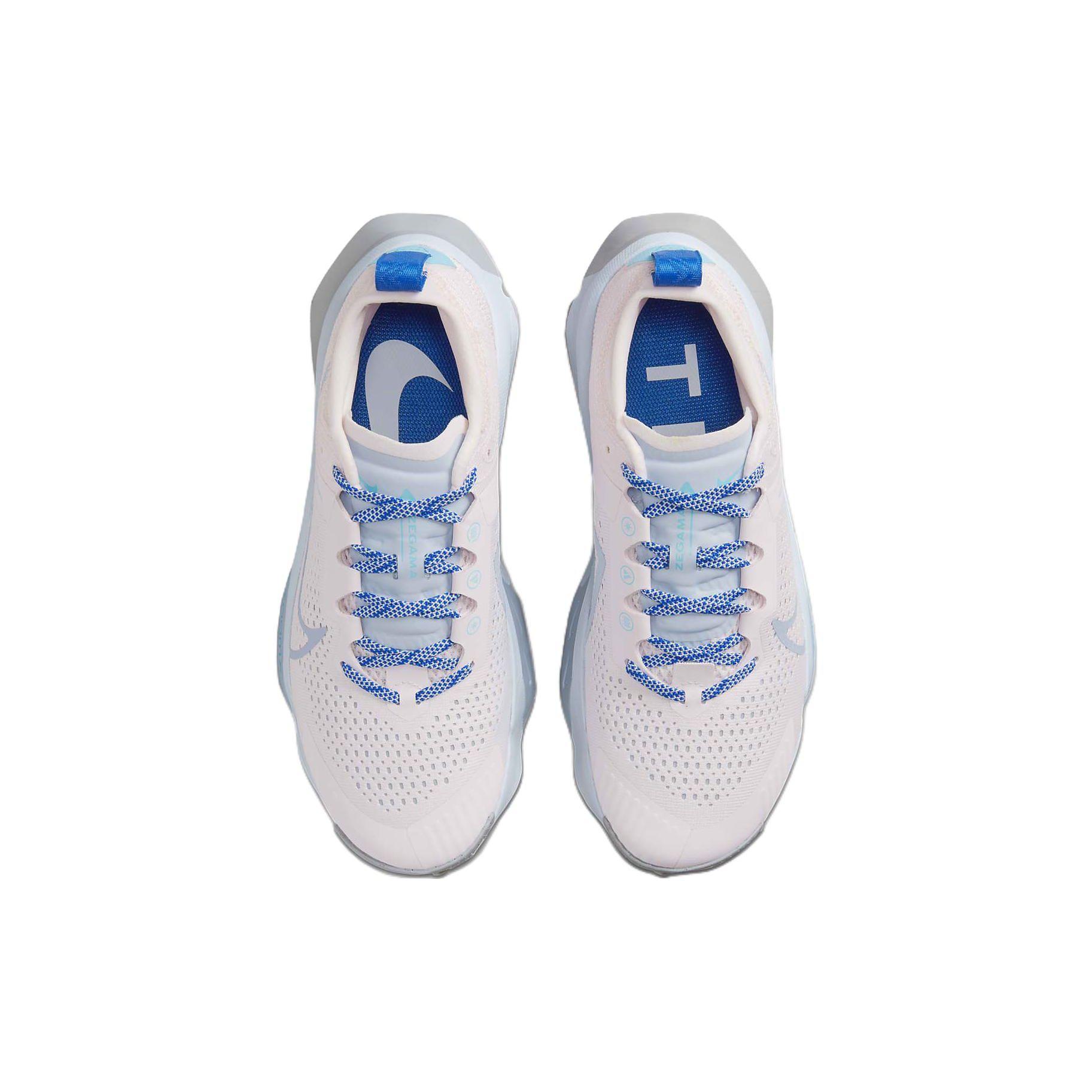 Женские кроссовки Nike ZoomX Zegama Pearl Pink Blue Whisper кокосово-молочного цвета — фото 4