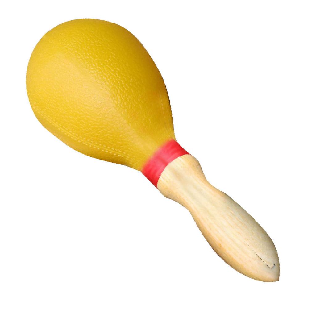 Maracas Kids Rumba Shaker Party Favor Toy PVC Hand Percussion Musical Instrument L Yellow