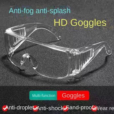 1/3Pcs Integrated Protective Fashion Glasses For Men Women Sturdy Transparent Glasses Work Goggles Prevent Droplets Dustproof