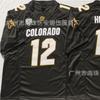 Colorado Buffaloes Football Jersey Mens Cotton Athletic Top Rugby Training Game Day Wear