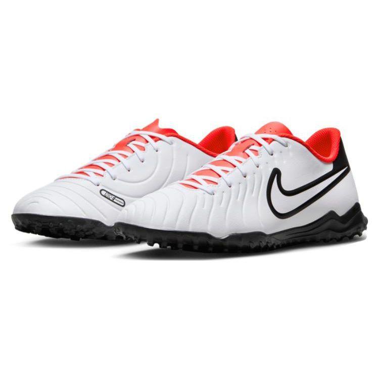 Nike Tiempo Legend 10 Round Toe Lace-Up Artificial Turf TF (Rubber Studs) Soccer Shoes Men Soccer Shoes White DV4345-100
