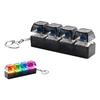 LED Tastatur Schlüsselanhänger Fidget Spielzeug 4 Tasten Tastatur Tastenkappen Fidget Spielzeug Party Stressabbau Tastatur Kappen