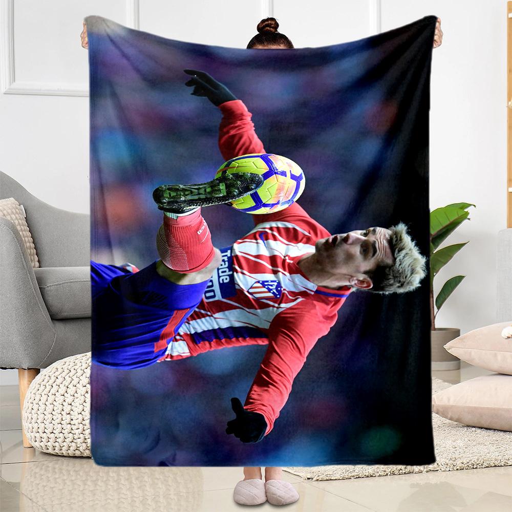 Atletico Madrid Player Blanket Ultra-Soft Suitable for Bedding Sofa Picnics for All Occasions Modern Gift for Travel Home Birthdays