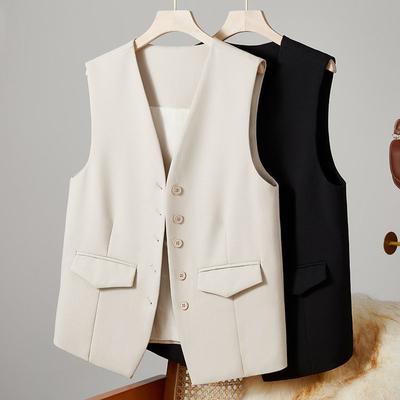 Suit Vest Women's Spring and Autumn Korean Style Western Fashion Trend Waistcoat Small Waistcoat