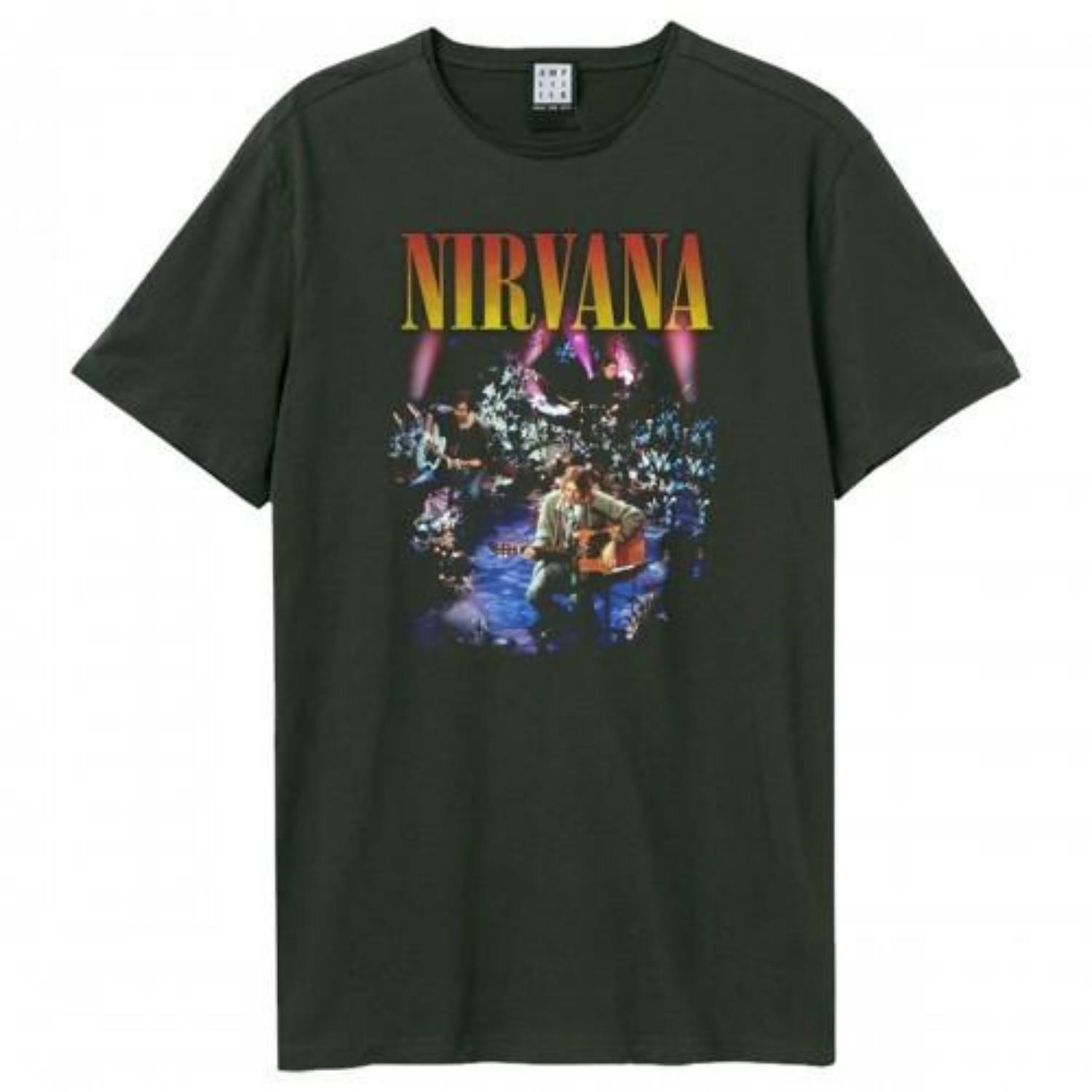 Amplified Unisex Adult Unplugged In New York Nirvana T-Shirt S