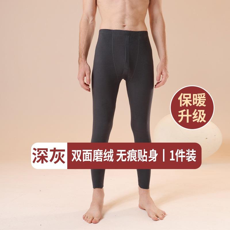 

Мужские бесшовные термоштаны кальсоны с линией трусиков, согревающие из немецкого вельвета, мужские тонкие леггинсы из хлопка и шерсти с высокой талией, зимние 4XL