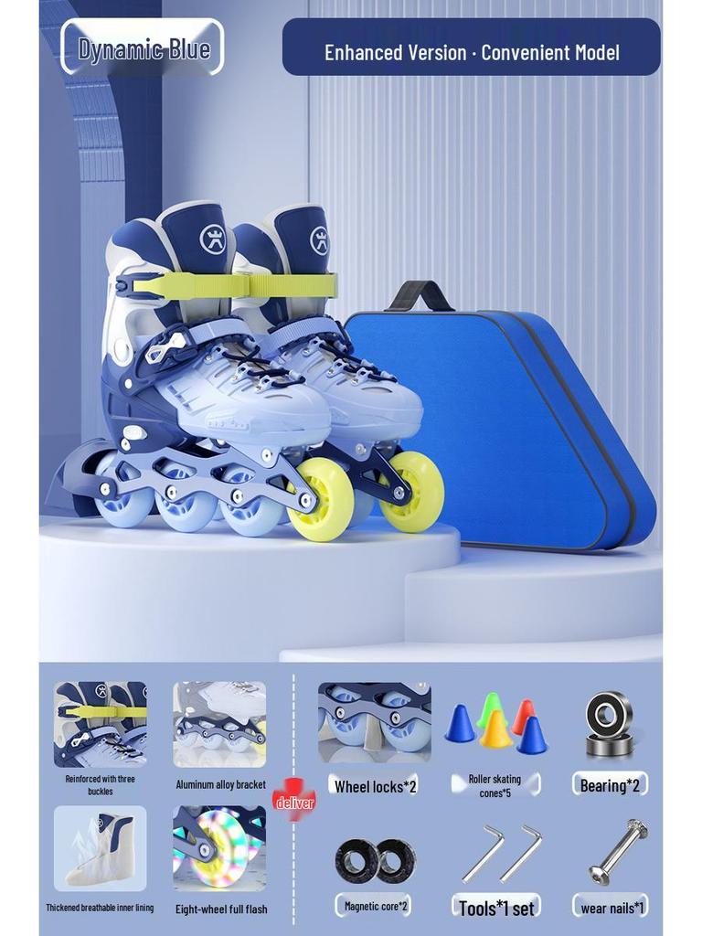 Children's Roller and Ice Skates - Ages 6-12, Beginner to Pro, Boys & Girls Inline Skates