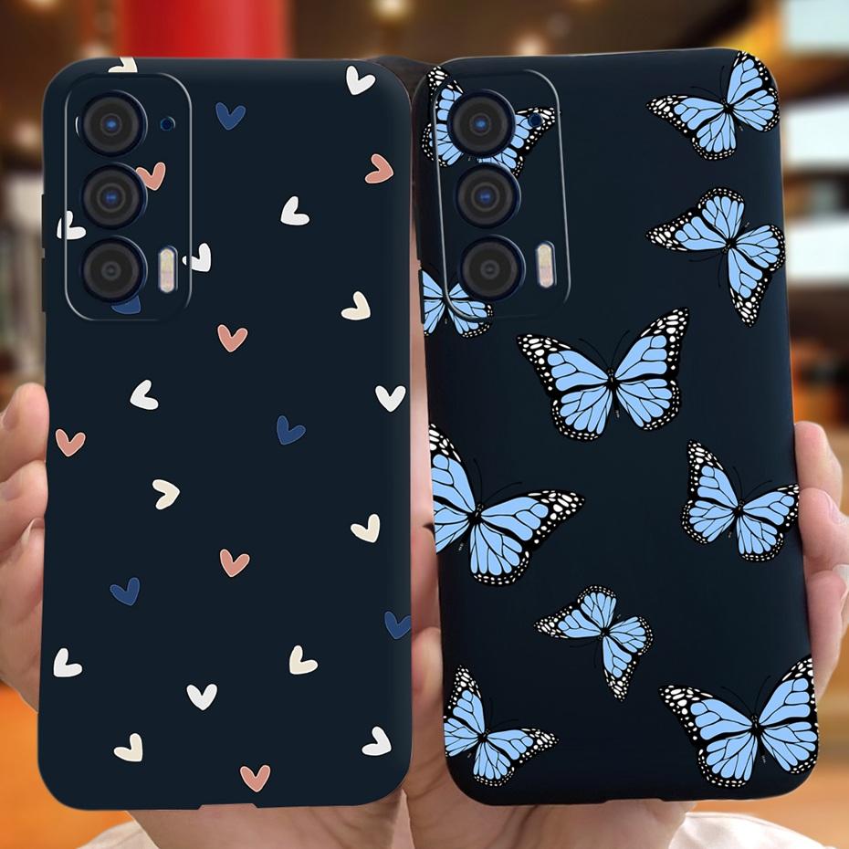 Silicon Case For Motorola Edge (2021) / Edge 5G UW (2021) Fashion Sunflower Daisy Pattern Soft Phone Cases For Edge 2021 XT2141