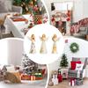 Christmas Angels Figurines 3 Pieces Seasonal Decoration Festive Statue Ornament For Collectors Photography Craft Lovers Bookcase