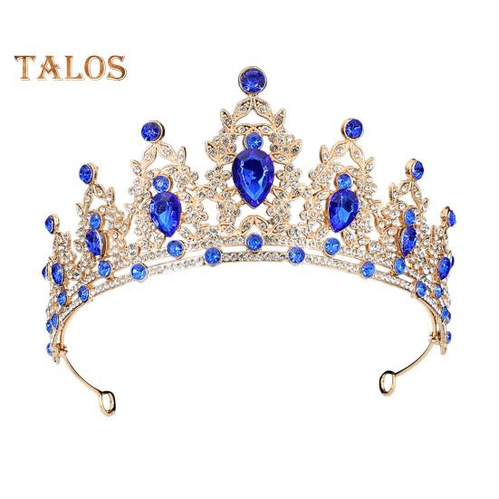 Obruče do vlasů zářící kamínky Intarzovaný dekor listů Svatební korunka Narozeninová oslava Čelenka ze slitiny Vlasové doplňky