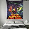Super Metroid Pattern Home Decor Tapestry, Wall Hanging, Decorative RV Wall Cloth.SGT0917177