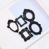 Assorted 15Pcs Resin Miniature Photo Frame with Intricate Floral Carvings Ideal for Artistic DIY Creation Home Decors
