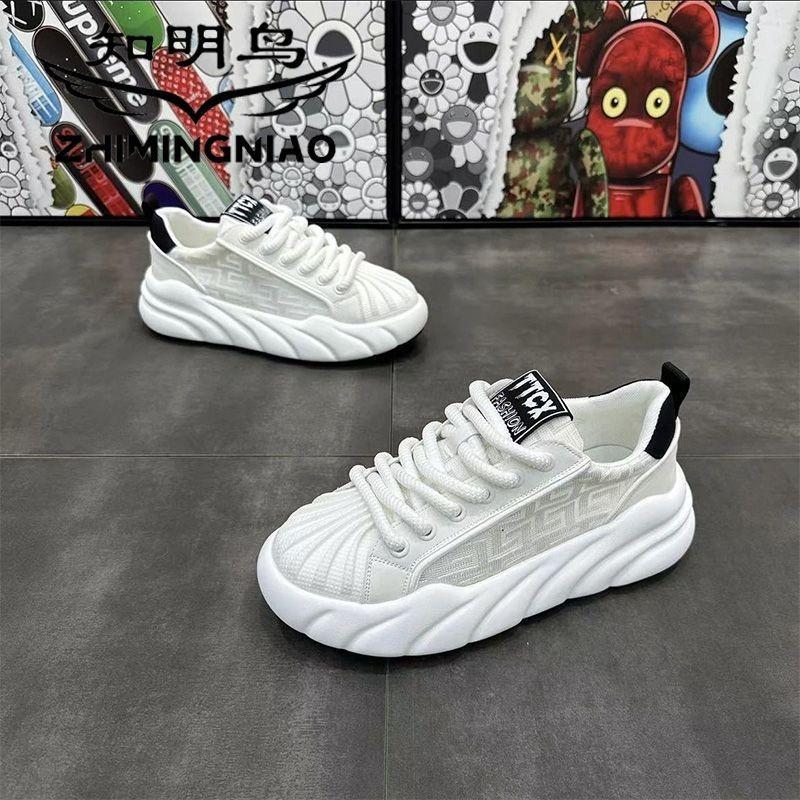 Shoes men's summer breathable mesh shell head men's shoes platform sports men's fashion casual shoes