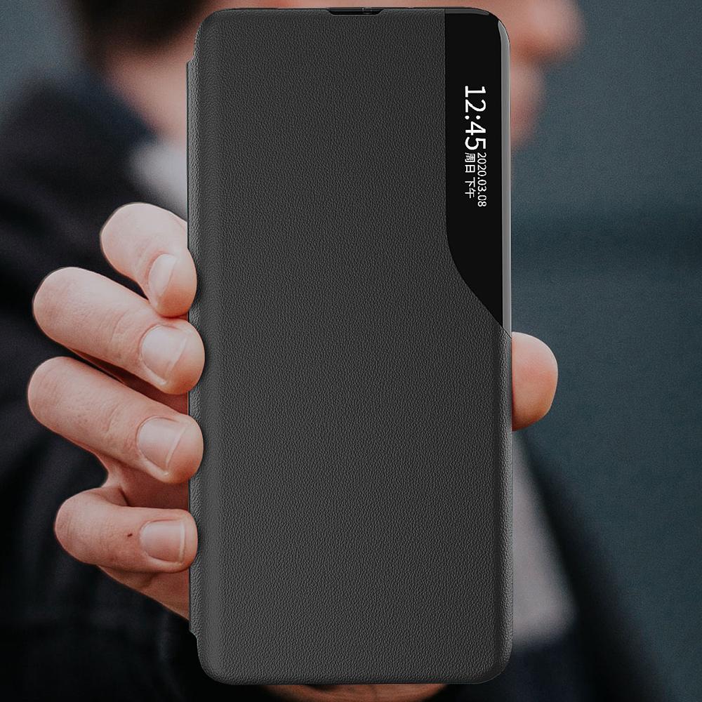 Para Samsung Galaxy S24 FE Funda Ventana de Vista Protección Completa Cubierta de Cuero para Teléfono