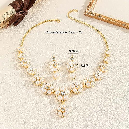 Fashion  Jewelry Set Necklace Earrings For Women Ladies