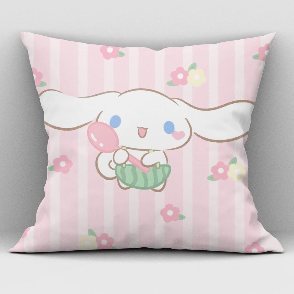 Sanrio Cinnamon Dog Big Eared Dog Pillow Cover Living Room Sofa Cushion Cover Kawaii Room Decoration Birthday Gift Gift