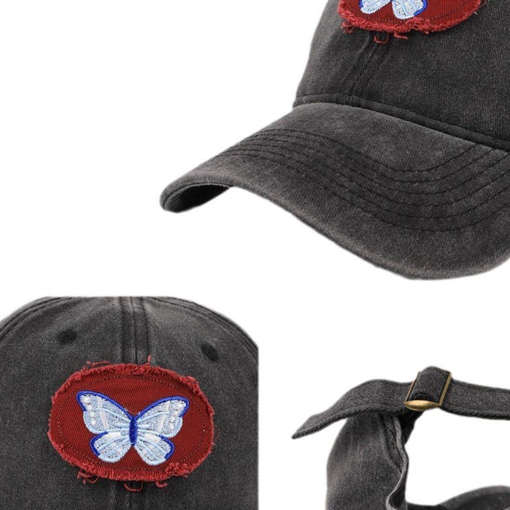 Butterfly Children Baseball Cap Embroidery Cartoon Peaked Cap Casual Baseball Hat Girl/Boy