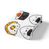 Three-Piece Catering Rice Ball Animation Digital Printing Quilt Pillowcase Bedding