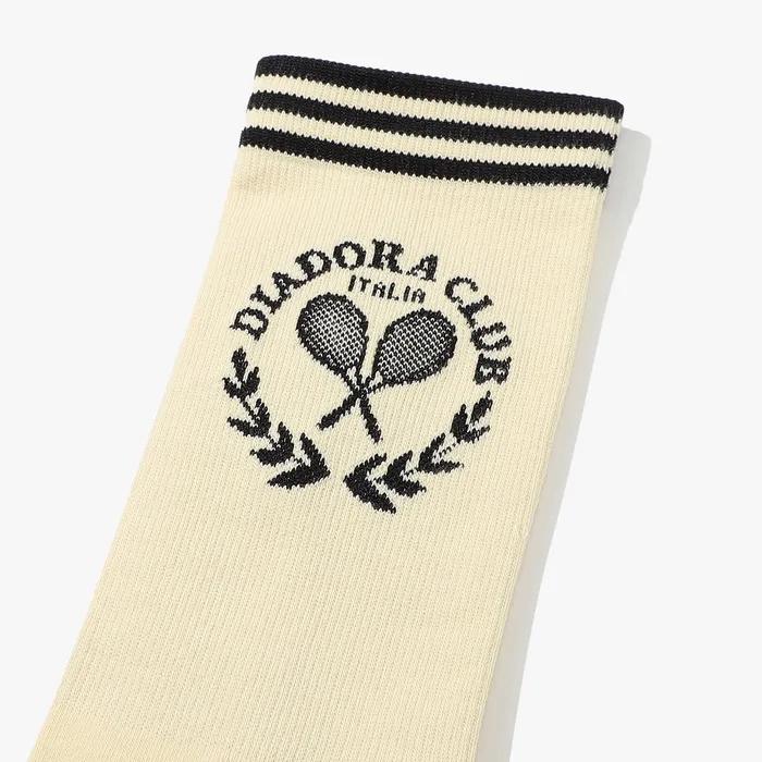 Tennis Stripe Crew Socks YELLOW