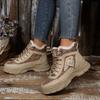 Women's Wide Width Mid-Top Snow Boots, Plush Lined Height Increasing Winter Shoes, Korean Style Casual Booties for Women