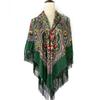 135*135cm Women Russian National Square Scarf Ukrainian Fringed Banadna Handkerchief Ethnic Shawls Babushka Head Wraps