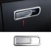 Co-Pilot Storage Box Handle Cover Trim For Benz GLB W247 - Silver Steel
