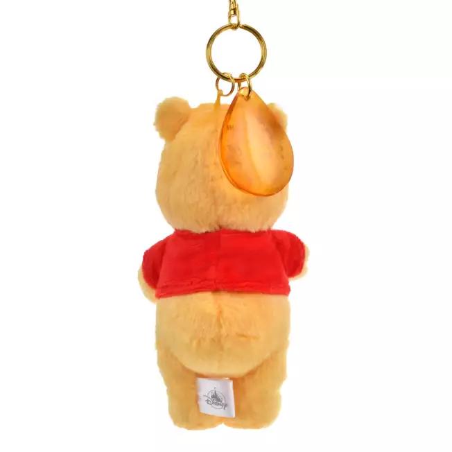 Disney Plush Keychain Winnie the Pooh Munching HONEY DAY Japan NEW