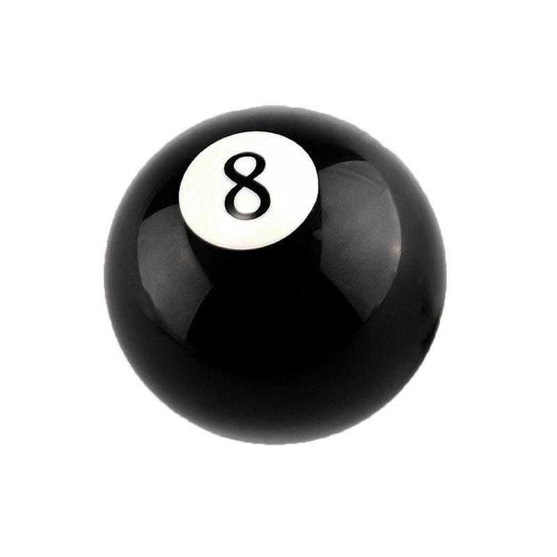 8 Eight Pool Billiard Ball Gear Shift Knob w/ Adapter Universal Vehicle AT/MT Shifter Lever Head Black High Quality Dropship