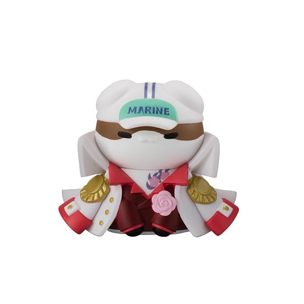 MEGA CAT PROJECT One Piece Nyampys Luffy the Navy Approximately 30mm PVC Finished Figure Nyan! Vs. (BOX) Pre-painted