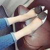 Metal Square Buckle Versatile Shoes Flat French Pointed Single Shoes Women's Shoes 2025 Spring and Autumn New Models