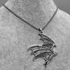 Gothic Bat Pendant Necklace Elegant Alloy Jewelry Unique Gothic Bat Necklace For Unique Style And Special Occasions